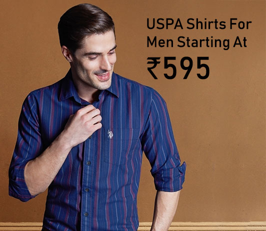 USPA Shirts For Men Starting At Rs.595 USPA Shirts For Men Starting At Rs.595