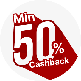 Min 50% Cashback_image