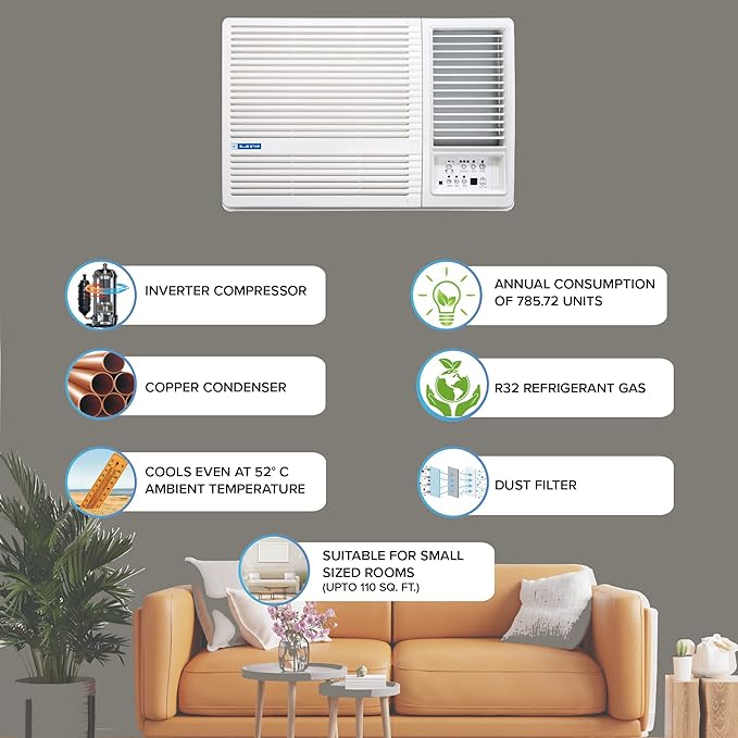 Blue Star 1 Ton 4 Star Inverter Split AC (2023 Model)