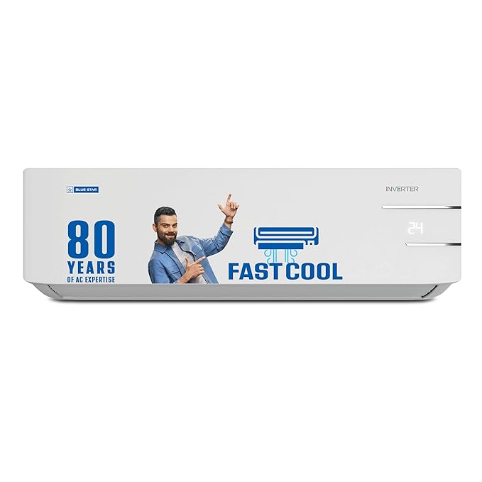 Blue Star 1 Ton 5 Star Inverter Split AC (2023 Model)