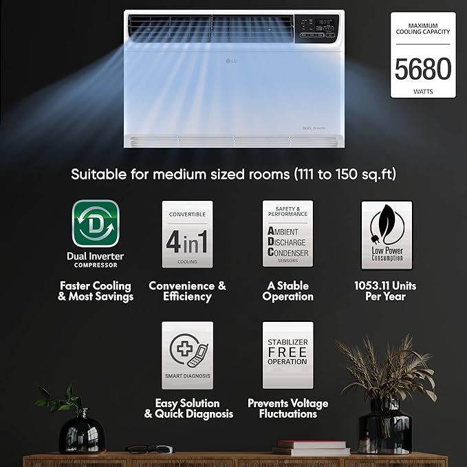 LG 2 Ton 3 Star Inverter Split AC (2023 Model)