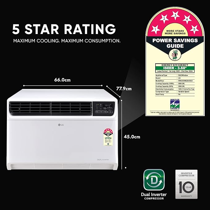 LG 2 Ton 3 Star Inverter Split AC (2023 Model)
