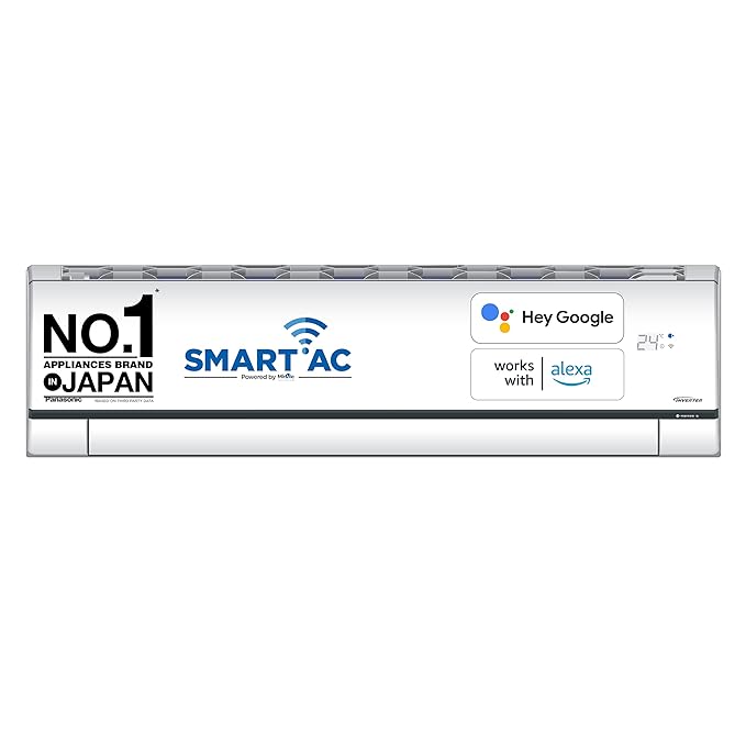 Panasonic 1.5 Ton 5 Star Inverter Smart Split AC (2023 Model)