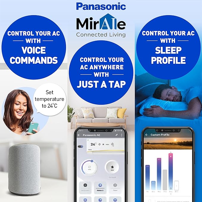 Panasonic 2 Ton 3 Star Inverter Smart Split AC