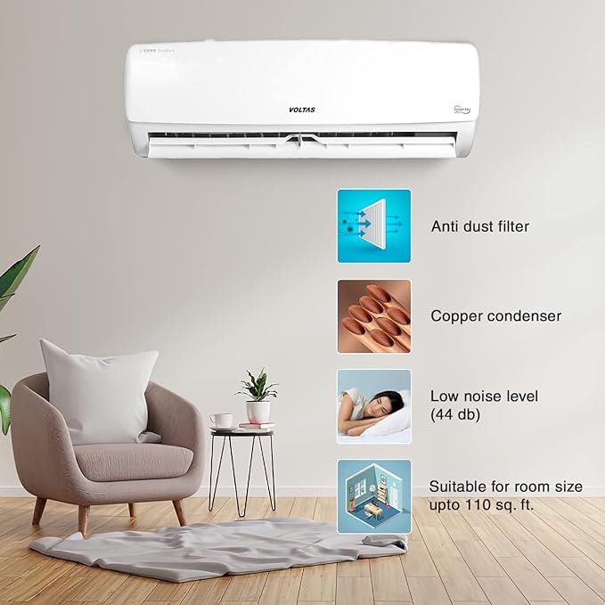 Voltas 1 Ton 5 Star Inverter Split AC (2023 Model)
