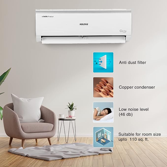 Voltas 1.5 Ton 3 Star Inverter Split AC (2023 Model)