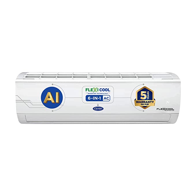 Carrier 1.5 Ton 5 Star AI Flexicool Inverter Split AC (2023 Model)