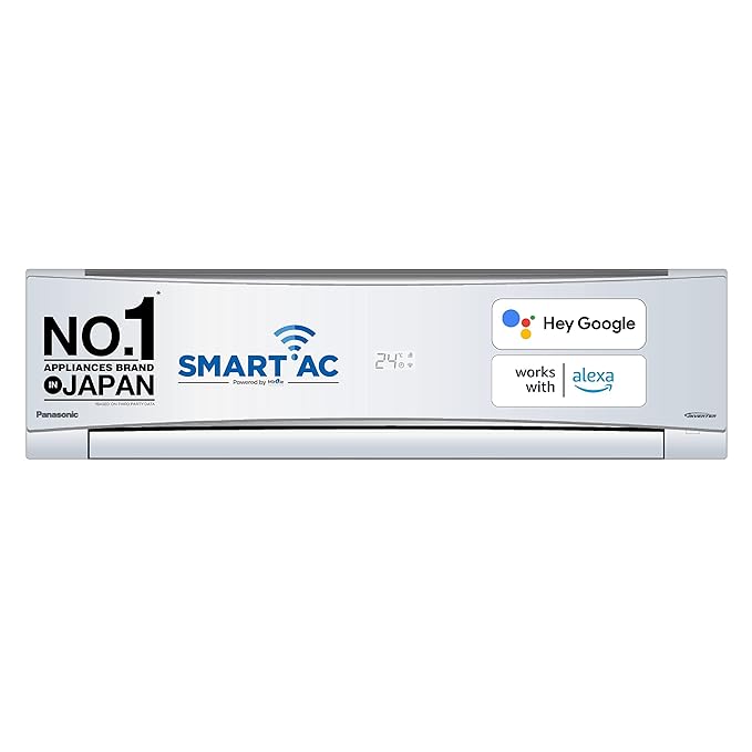 Panasonic 2 Ton 3 Star Wi-Fi Inverter Smart Split AC | CS/CU-SU24YKYWA | 2023 Model | White