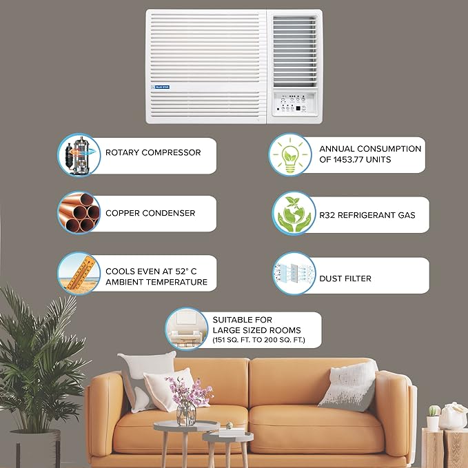 Blue Star 2 Ton 3 Star Fixed Speed Window AC