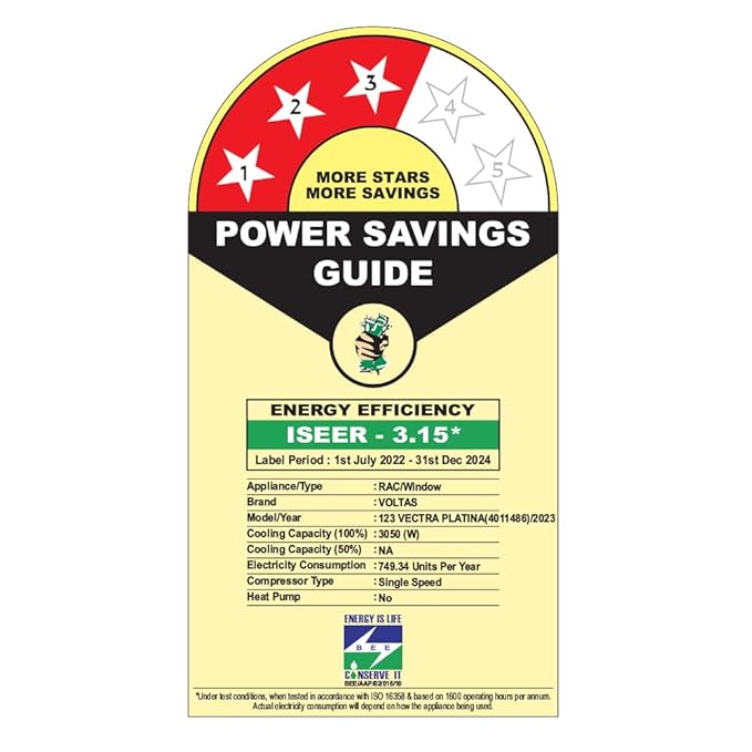 Voltas 1 Ton 3 Star Fixed Speed Window AC