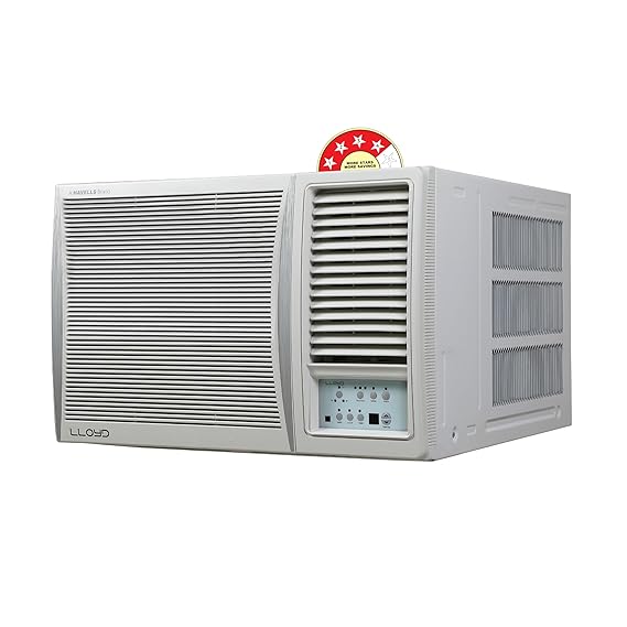 Lloyd 1.5 Ton 4 Star Window AC 100% Copper | 2023 Model Deco Strip | GLW18C4YWGMR | White &Silver
