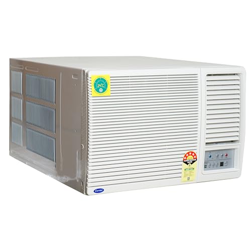 Carrier 1.5Ton 3 Star Copper | Dust Filter &Turbo Mode Window Fixed Speed Air Conditioner | CARRIER WIN Air Conditioner 18K ESTRELLA EX 3 STAR | 2400 W | White