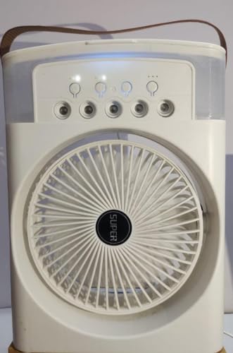 CTRL Portable Ac Mini Cooler Fan For Room Cooling Rechargeable Fan Portable Air Conditioners | Humidifier Purifier Heavy Flat Squeeze | 10 W | Multicolor