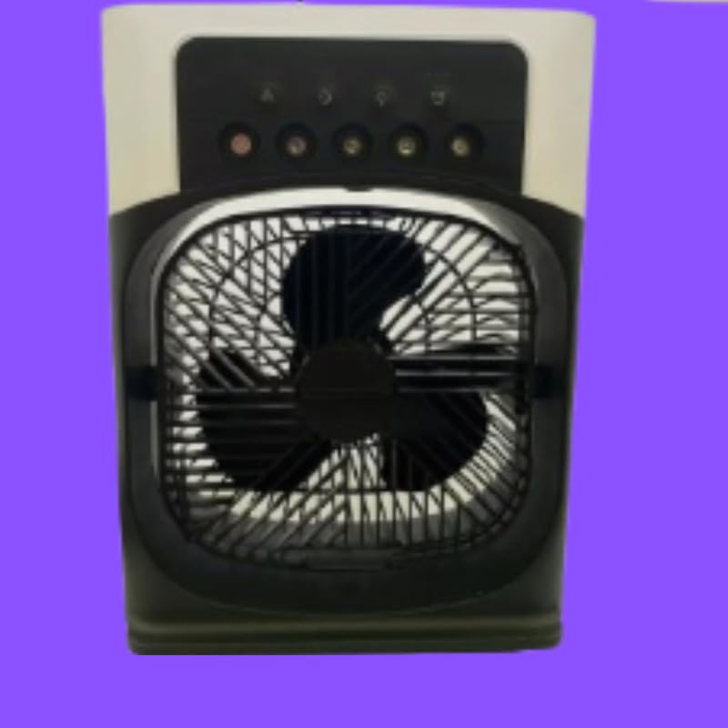 Drumstone Portable Air Conditioner Fan | Mini Evaporative Air Cooler | 1/2/3 H Timer | 3 Wind Speeds and 3 Spray Modes | Black