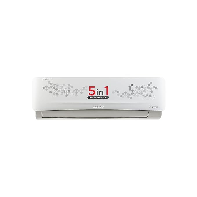 Lloyd 1.0 Ton 3 Star Inverter Split AC (5 in 1 Convertible | Copper | Anti-Viral + PM 2.5 Filter | 2023 Model | Turbo cooling) GLS12I3FOSEC | 1015 W | White