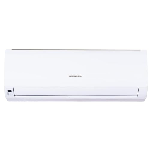 O General 1.5 Ton 3 Star Fixed Speed Split Air Conditioner with Anti-Corrosion Copper Heat Exchager (2023 Model ASGA18BMAA-B) 5300 W | White