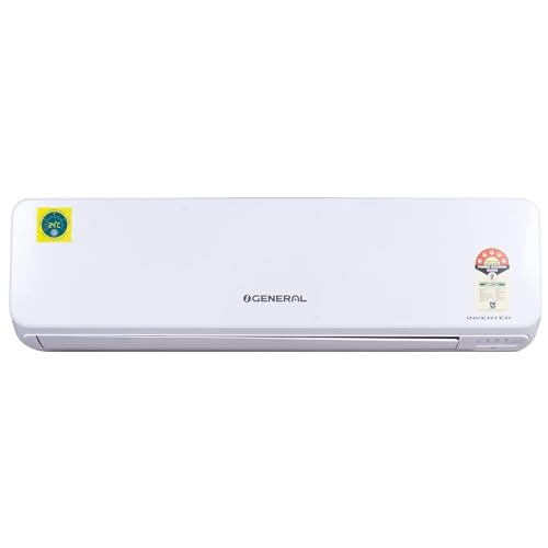 O General 1.5 Ton 5 Star EFFICIENT &TROPICAL INVERTER Split Air Conditioner (ASGG18CGTB-B | Copper Condenser) 5280 W | White