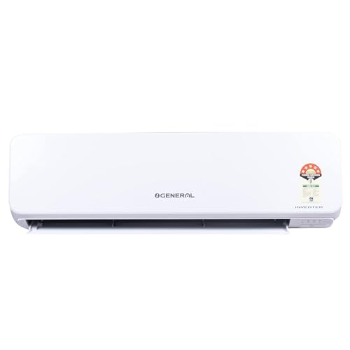 O General 1.5 Ton 5 Star EFFICIENT &TROPICAL INVERTER Split Air Conditioner (ASGG18CGTB-B | Copper Condenser) 5280 W | White