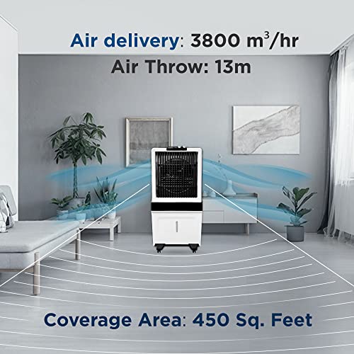 Hindware Smart Appliances Cruzo 72L Desert Air Cooler with Honeycomb Pads