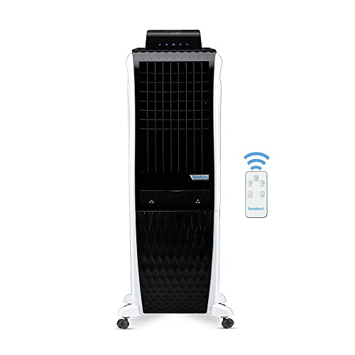 Symphony Diet 3D 30i Portable Tower Air Cooler For Home with 3-Side Honeycomb Pads