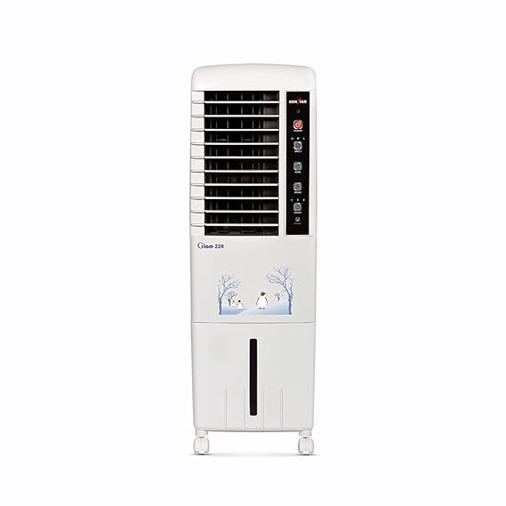Kenstar Glam 22 Litres Re Honeycomb Tower Cooler With Remote | White