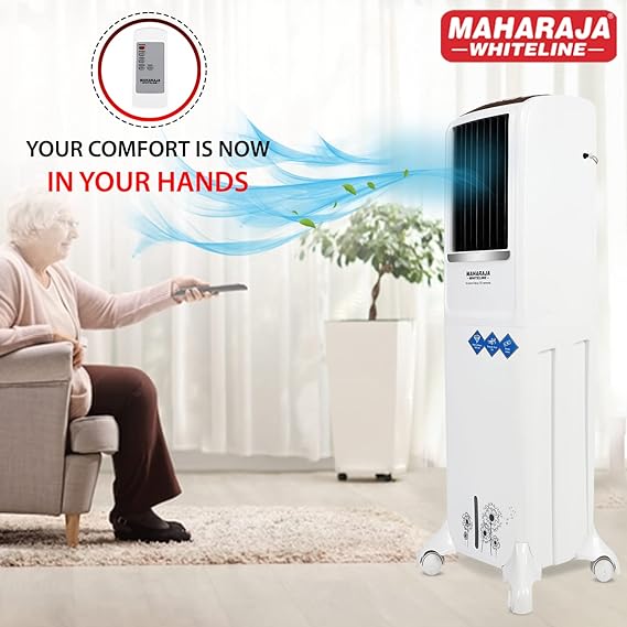 Maharaja Whiteline Blizzard Deco 54 L Tower Air Cooler