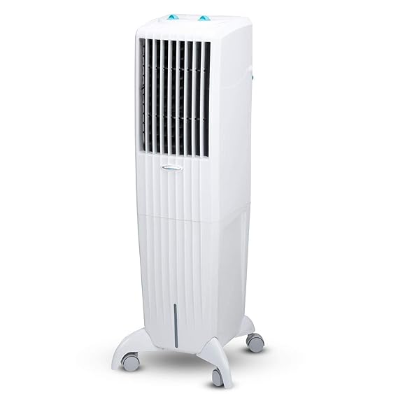 Symphony Diet 35T Tower Air Cooler with Honeycomb Pad | Cool Flow Dispenser - 35L | White