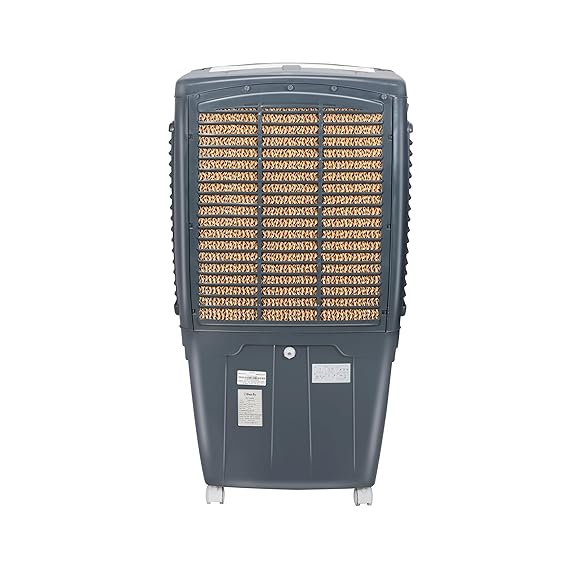 BURLY CoolAir Pro 75 LTR Desert Portable Cooler with Anti Bacterial Honeycomb | Auto Refill Powerfull Motor with Auto Swing and 3 Speed Control | Grey