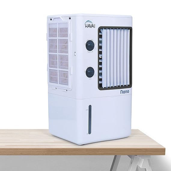 HAVAI Nano Personal Use Cooling Fan with Shining ABS Body | White