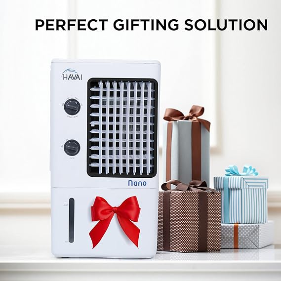 HAVAI Nano Personal Use Cooling Fan with Shining ABS Body | White