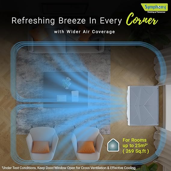 Symphony Jumbo 75L Desert Air Cooler For Home