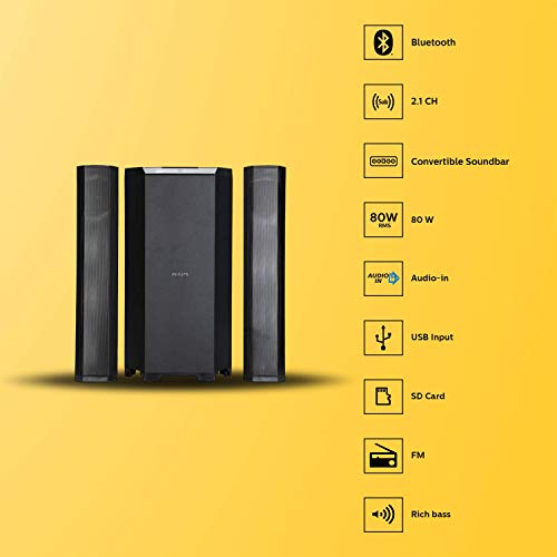 Philips 21 Channel Convertible Multimedia Speaker System