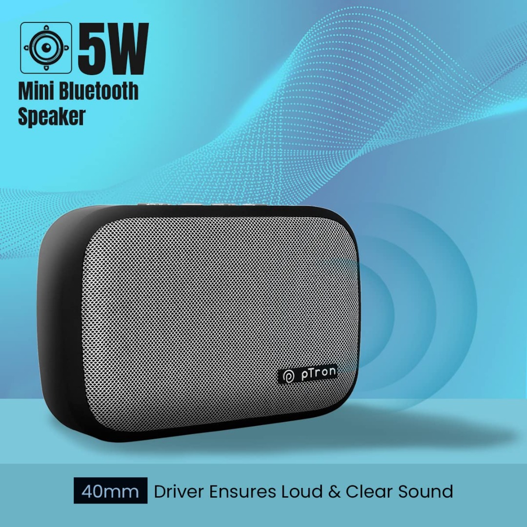 PTron Musicbot Lite 5W Mini Bluetooth Speaker