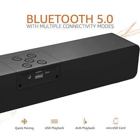 Amazon Basics 16W Bluetooth 50 Soundbar
