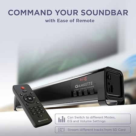 Amkette Boomer Compact 16W Bluetooth Soundbar