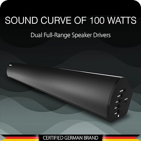 Blaupunkt SBA01 REKURVE 100W Bluetooth Soundbar