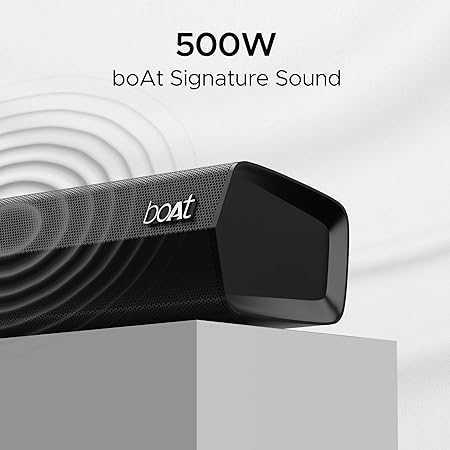 boAt Aavante Bar 3600 Bluetooth Soundbar w/ 500W RMS Signature Sound | 5.1 Channel Surround Sound | BTv5.3