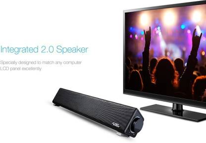 F&D E200 3W 2.0 Channel Wired Soundbar