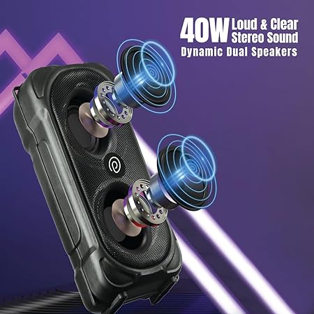 pTron Fusion Party v2 40W Karaoke Bluetooth Party Speaker