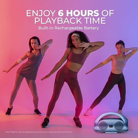 pTron Newly Launched Fusion Go 10W Portable Bluetooth Speaker | Sky Blue