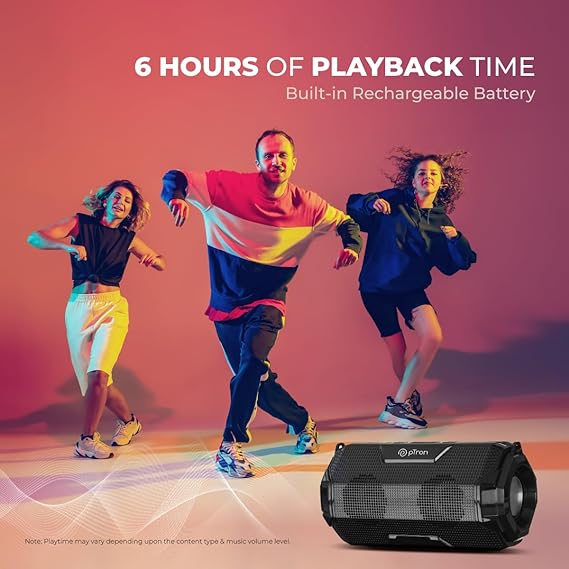 pTron Newly Launched Fusion Rock 16W Portable Bluetooth 5.0 Speaker