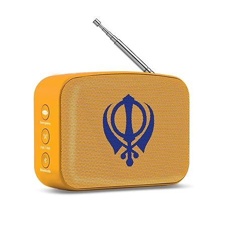 Saregama Carvaan Mini 2.0 Gurbani- Music Player with Bluetooth | Saffron Orange