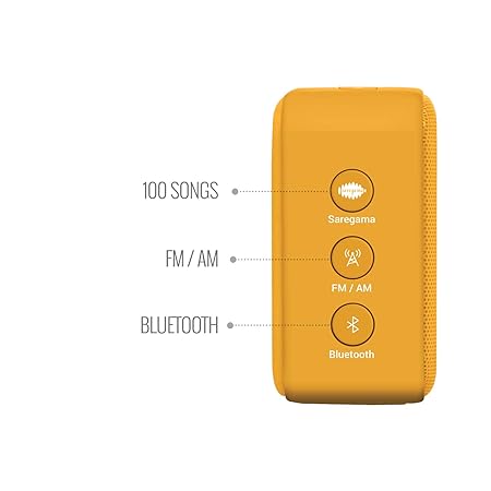 Saregama Carvaan Mini 2.0 Gurbani- Music Player with Bluetooth | Saffron Orange