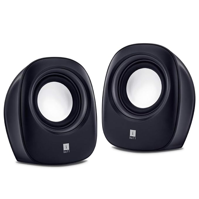 iBall Sound Wave Soundwave2 Multimedia USB 2.0 Subwoofer Speakers with Stereo Sound | 1 W