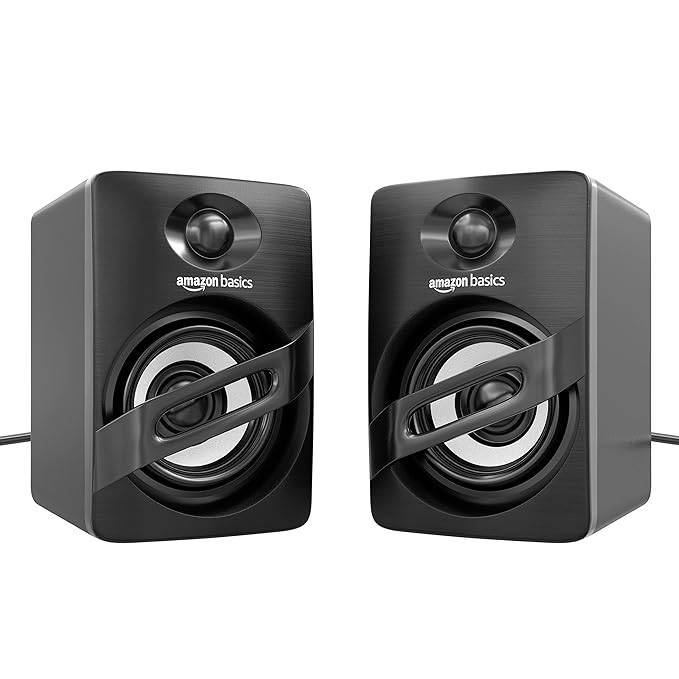 Amazon Basics Portable Multimedia Speaker Suitable for Laptop &Desktop