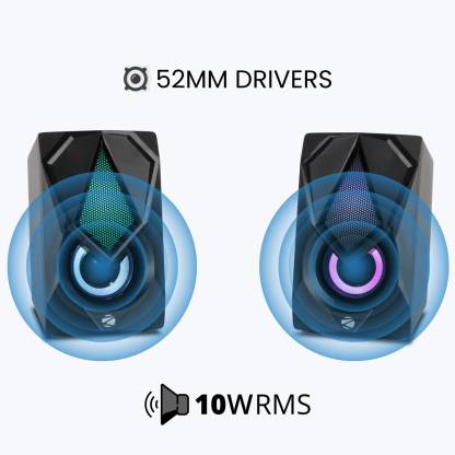 Zebronics Zeb-Warrior II 10W 2.0 Multimedia Speaker