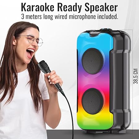 pTron Fusion Party V3 40W Karaoke Bluetooth Party Speaker
