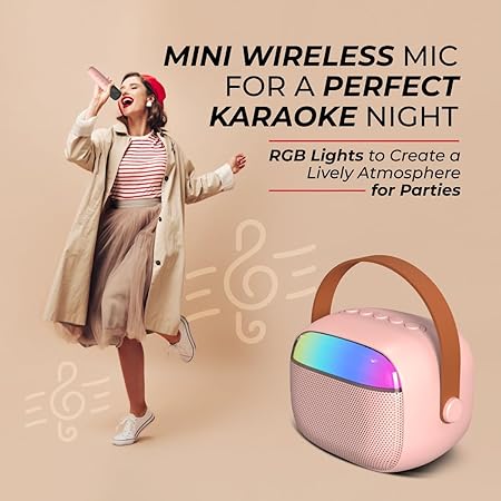 pTron Newly Launched Fusion Smart 10W Mini Bluetooth Speaker with Wireless Karaoke Mic