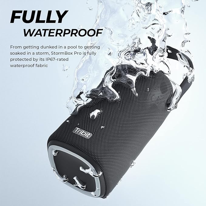 Tribit [Upgraded Version StormBox Pro Bluetooth Speaker 40W 5.3 Channel Wireless Portable Speaker Waterproof Bluetooth Tower Subwoofer