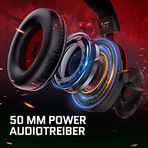 EKSA E900 Wired Stereo Gaming Headset-Over Ear Headphones with